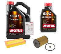 FEBI Controllo Set 6L MOTUL 8100 X-CLEAN 0W-30 Per Audi A4 Avant 2.0 TDI Q5