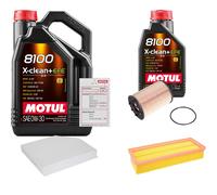 FEBI Controllo Set 6L MOTUL 8100 X-CLEAN 0W-30 Per Audi A4 Avant 2.0 TDI Q5