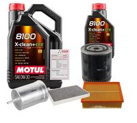 FEBI Controllo Set 6L MOTUL 8100 X-CLEAN 0W-30 Per Audi A4 Cabriolet 2.4 3.0