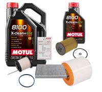 FEBI Controllo Set 6L MOTUL 8100 X-CLEAN 0W-30 Per Audi A6 40 TDI Mild