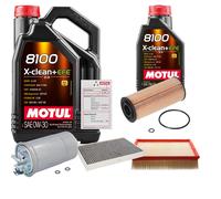 FEBI Controllo Set 6L MOTUL 8100 X-CLEAN 0W-30 Per Audi A6 Avant 1.9 TDI