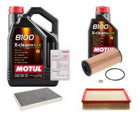 FEBI Controllo Set 6L MOTUL 8100 X-CLEAN 0W-30 Per Audi A6 Avant 1.9 TDI