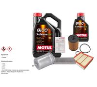 FEBI Controllo Set 6L MOTUL 8100 X-CLEAN 0W-30 Per Mercedes-Benz A-Klasse