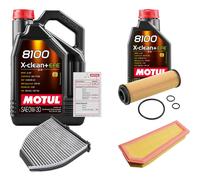 FEBI Controllo Set 6L MOTUL 8100 X-CLEAN 0W-30 Per Mercedes-Benz C-Klasse
