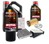 FEBI Controllo Set 6L MOTUL 8100 X-CLEAN 0W-30 Per Mercedes-Benz C-Klasse