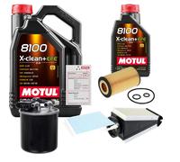 FEBI Controllo Set 6L MOTUL 8100 X-CLEAN 0W-30 Per Mercedes-Benz C-Klasse