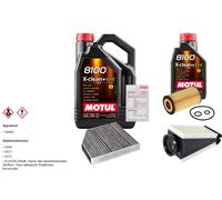 FEBI Controllo set 6L MOTUL 8100 X-CLEAN 0W-30 per Mercedes-Benz classe C