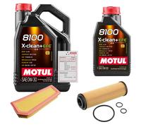 FEBI Controllo set 6L MOTUL 8100 X-CLEAN 0W-30 per Mercedes Benz Classe C