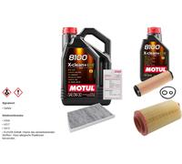 FEBI Controllo set 6L MOTUL 8100 X-CLEAN 0W-30 per Mercedes-Benz classe C