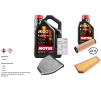 FEBI Controllo set 6L MOTUL 8100 X-CLEAN 0W-30 per Mercedes-Benz classe E