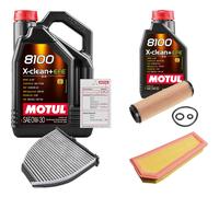 FEBI Controllo Set 6L MOTUL 8100 X-CLEAN 0W-30 Per Mercedes-Benz E-Klasse