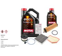 FEBI Controllo Set 6L MOTUL 8100 X-CLEAN 0W-30 Per Mercedes-Benz GLA