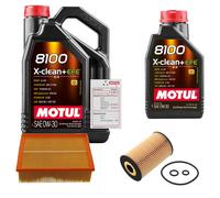FEBI Controllo Set 6L MOTUL 8100 X-CLEAN 0W-30 Per Seat Exeo ST 2.0 TDi