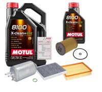 FEBI Controllo Set 6L MOTUL 8100 X-CLEAN 0W-30 Per VW Crafter Kasten 2.0 TDI