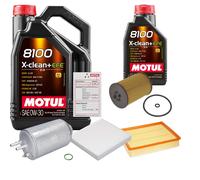 FEBI Controllo Set 6L MOTUL 8100 X-CLEAN 0W-30 Per VW Crafter Kasten 2.0 TDI