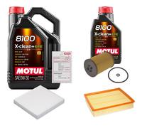 FEBI Controllo Set 6L MOTUL 8100 X-CLEAN 0W-30 Per VW Crafter Kasten 2.0 TDI