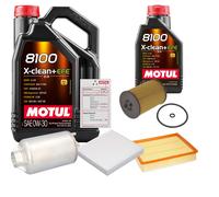 FEBI Controllo Set 6L MOTUL 8100 X-CLEAN 0W-30 Per VW Crafter Kasten 2.0 TDI