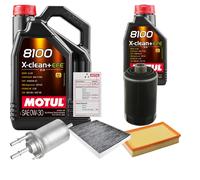 FEBI Controllo Set 6L MOTUL 8100 X-CLEAN 0W-30 Per VW Multivan VI 2.0 TSI