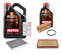FEBI Controllo Set 6L MOTUL 8100 X-CLEAN 0W-30 Per VW New Beetle 2.5