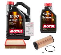 FEBI Controllo Set 6L MOTUL 8100 X-CLEAN 0W-30 Per VW Passat Variant 1.9 TDI