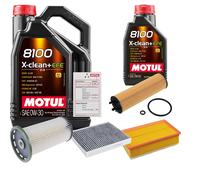 FEBI Controllo Set 6L MOTUL 8100 X-CLEAN 0W-30 Per VW Passat Variant 2.0 TDI