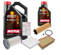 FEBI Controllo Set 6L MOTUL 8100 X-CLEAN 0W-30 Per VW Passat Variant 2.0 TDI