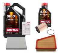 FEBI Controllo Set 6L MOTUL 8100 X-CLEAN 0W-30 Per VW Polo 1.4 TDI 1.9