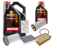 FEBI Controllo Set 6L MOTUL 8100 X-CLEAN 0W-30 Per VW T-ROC 2.0 TSI 4MOTION