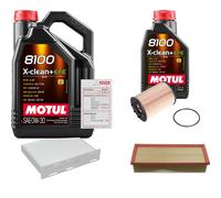 FEBI Controllo Set 6L MOTUL 8100 X-CLEAN 0W-30 Per VW Touran Van 1.9 TDI 2.0