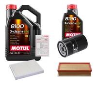 FEBI Controllo Set 6L MOTUL 8100 X-CLEAN 0W-30 Per VW Transporter V Bus 2.0