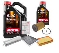 FEBI Controllo Set 6L MOTUL 8100 X-CLEAN 0W-30 Per VW Transporter VI Kasten