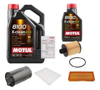 FEBI Controllo Set 6L MOTUL 8100 X-CLEAN EFE 5W-30 Per Fiat Bravo II 1.6 D