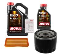 FEBI Controllo Set 6L MOTUL 8100 X-CLEAN EFE 5W-30 Per Fiat Bravo II 1.9 D
