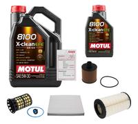 FEBI Controllo Set 6L MOTUL 8100 X-CLEAN EFE 5W-30 Per Fiat Ducato Kasten 115
