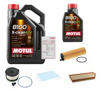 FEBI Controllo Set 6L MOTUL 8100 X-CLEAN EFE 5W-30 Per Mercedes-Benz E-Klasse