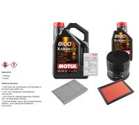 FEBI Controllo Set 6L MOTUL 8100 X-CLEAN EFE 5W-30 Per Nissan X-Trail 2.5 4x4