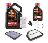 FEBI Controllo Set 6L MOTUL 8100 X-CLEAN EFE 5W-30 Per Opel Antara 2.2 CDTi