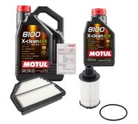 FEBI Controllo Set 6L MOTUL 8100 X-CLEAN EFE 5W-30 Per Opel Antara