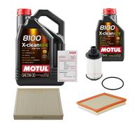 FEBI Controllo Set 6L MOTUL 8100 X-CLEAN EFE 5W-30 Per Opel Cascada 2.0 CDTi