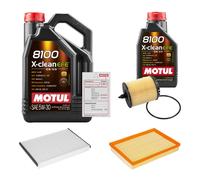 FEBI Controllo Set 6L MOTUL 8100 X-CLEAN EFE 5W-30 Per Opel Zafira B 2.2