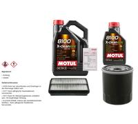FEBI Controllo Set 6L MOTUL 8100 X-CLEAN EFE 5W-30 Per Toyota RAV 4 I 2.0 4WD