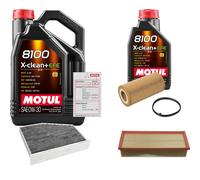 FEBI Controllo set 6L MOTUL 8100 X-PULIRE 0W-30 per Audi A3 Sportback 2.0 FSI