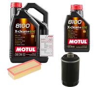 Febi Controllo Set 6L Motul 8100 x-Pulire 0W-30 per Audi Q3 2.0 TFSI Quattro