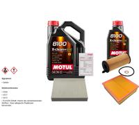 Febi Controllo Set 6L Motul 8100 x-Pulire 0W-30 per BMW 4 Gran Coupè 418d