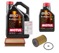 Febi Controllo Set 6L Motul 8100 x-Pulire 0W-30 per Di VW Multivan VI