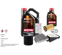 Febi Controllo Set 6L Motul 8100 x-Pulire 0W-30 per Mercedes-Benz