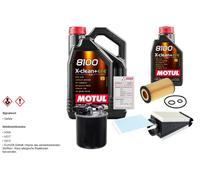 Febi Controllo Set 6L Motul 8100 x-Pulire 0W-30 per Mercedes Benz C Class