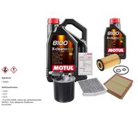 Febi Controllo Set 6L Motul 8100 x-Pulire 0W-30 per Mercedes-Benz Classe B