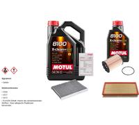 Febi Controllo Set 6L Motul 8100 x-Pulire 0W-30 per Per VW Golf IV 2.3 V5