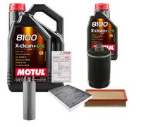 Febi Controllo Set 6L Motul 8100 x-Pulire 0W-30 per Per VW Multivan (VI) 2.0